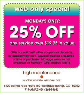High Maintenance Salon - Partial or full highlights with a haircut offer